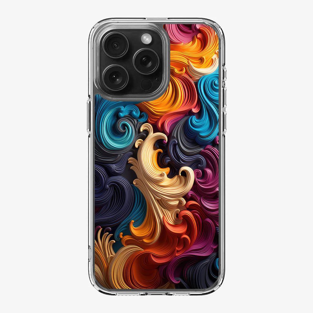 The Dance of Abstract Waves iPhone 16 Pro / 16 Pro Max Case