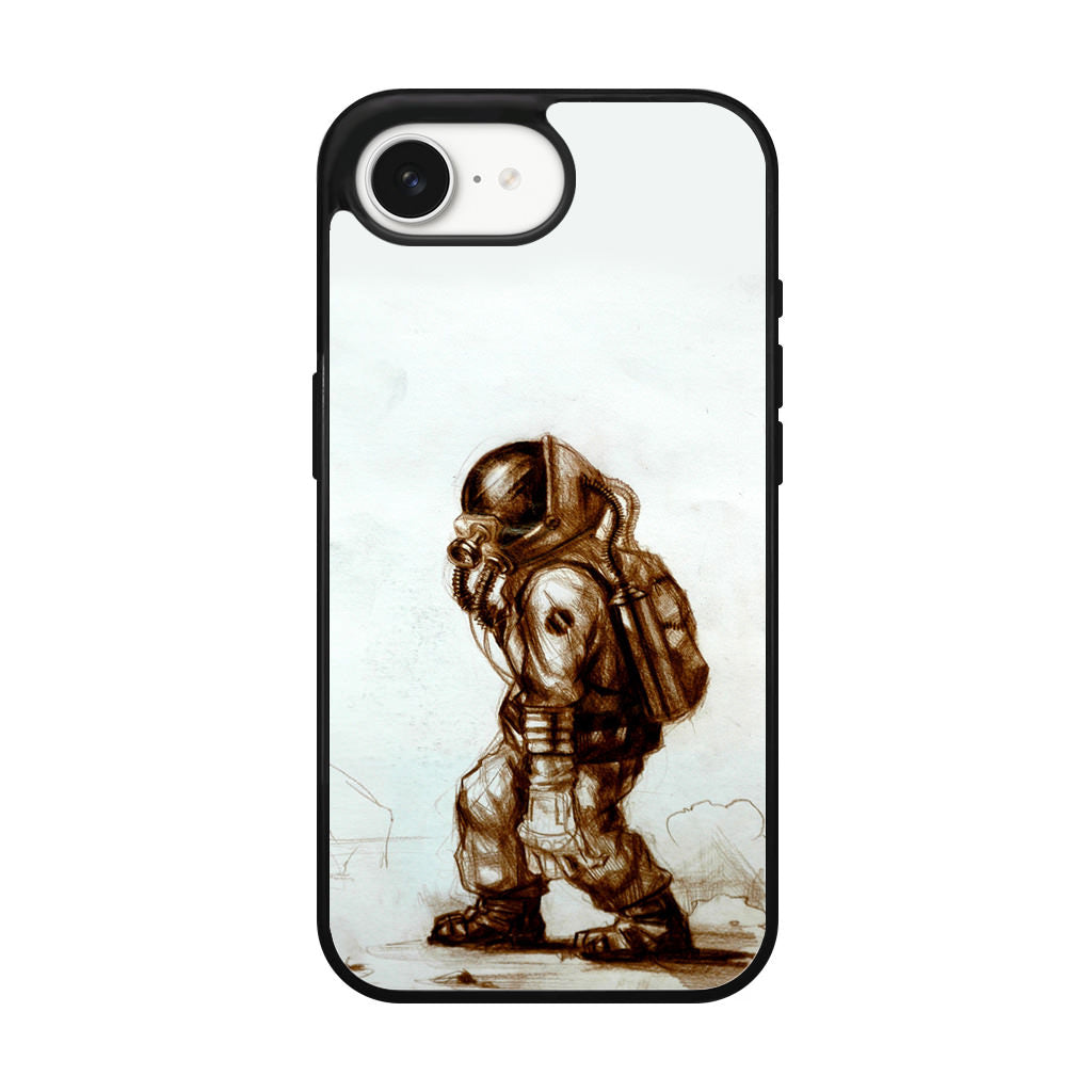 Astronaut Heavy Walk iPhone 16e Case
