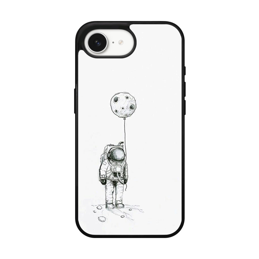 Astronaut Moon Balloon iPhone 16e Case