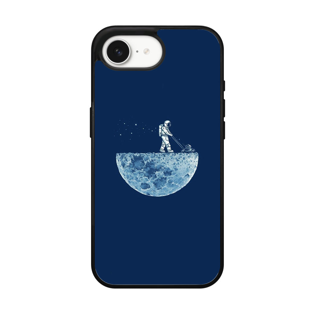 Astronaut Mowing The Moon iPhone 16e Case