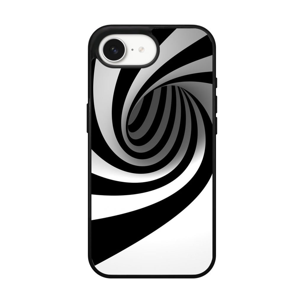 Black and White Twist iPhone 16e Case