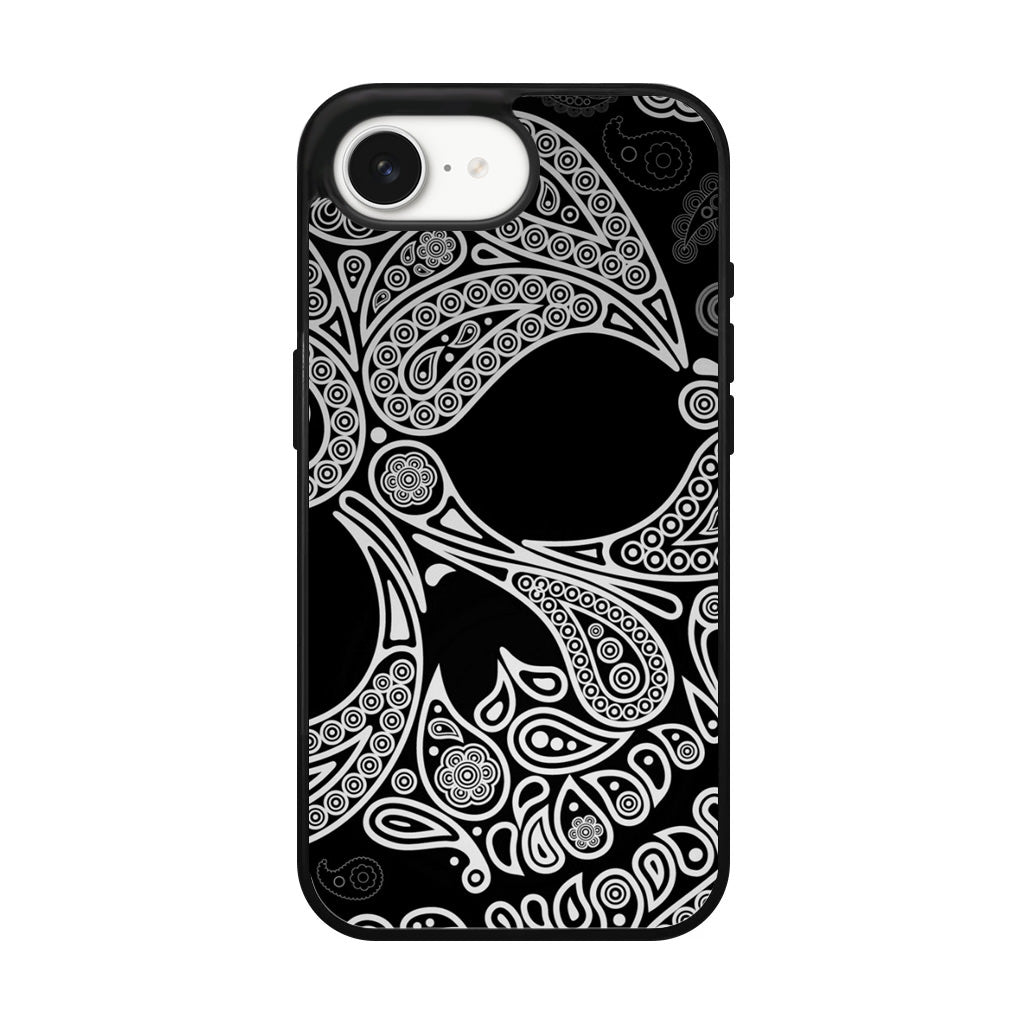 Black Skull iPhone 16e Case