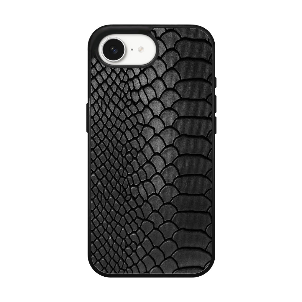 Black Snake Skin Texture iPhone 16e Case