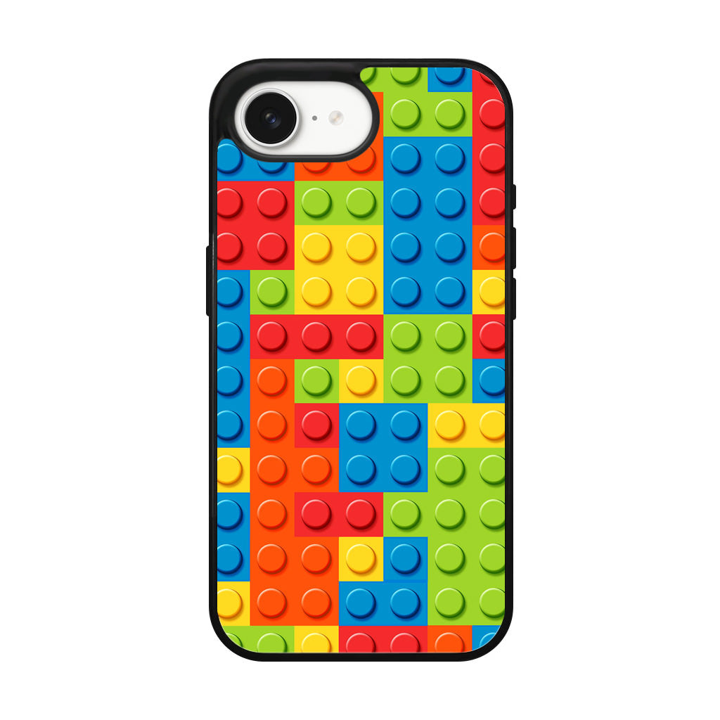 Blocks Rainbow Pattern iPhone 16e Case