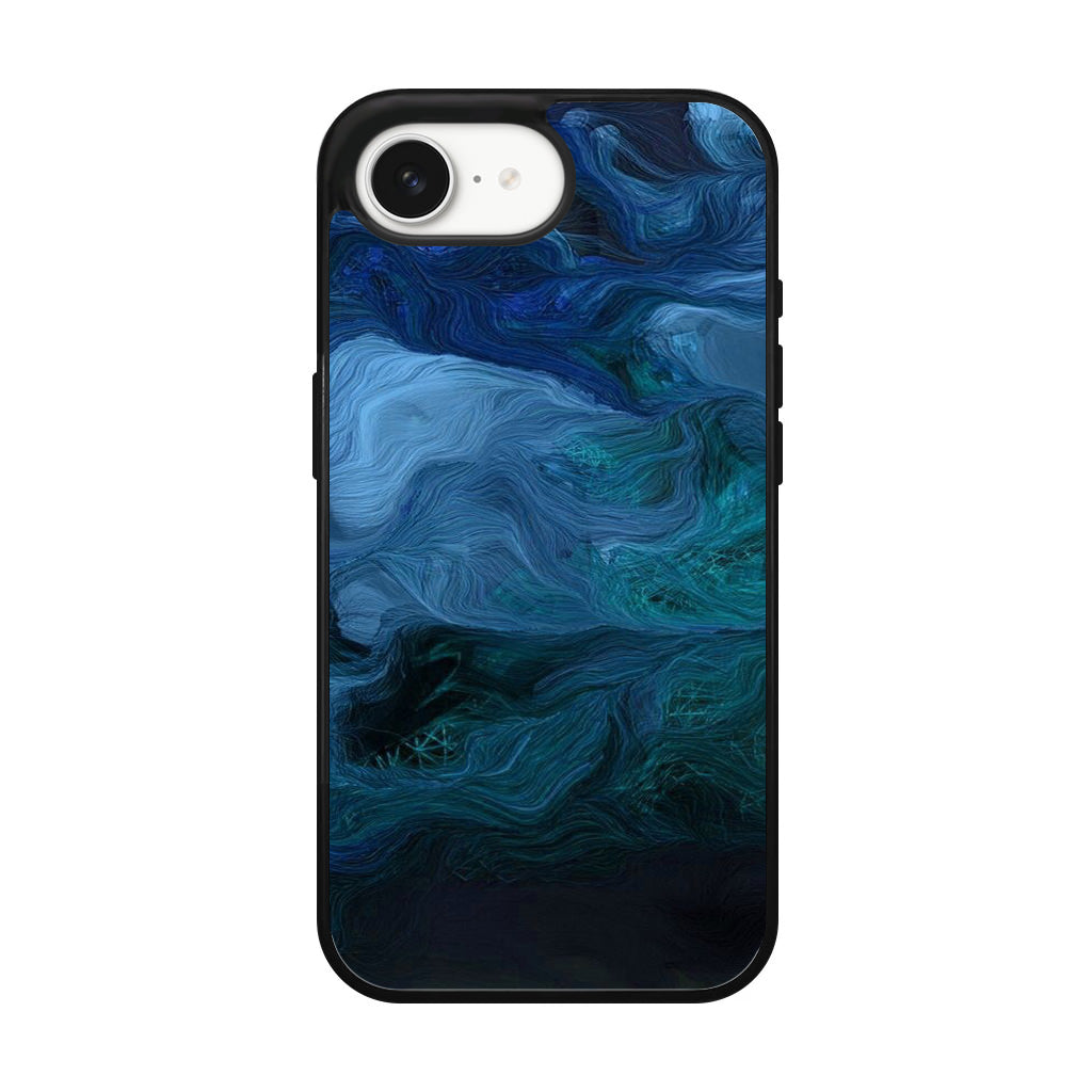 Blue Abstract Art iPhone 16e Case