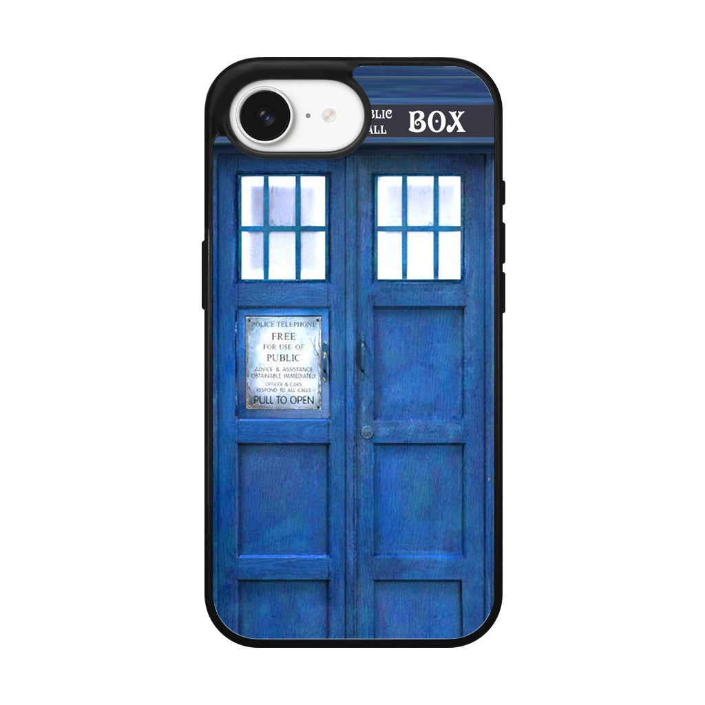 Blue Police Call Box iPhone 16e Case