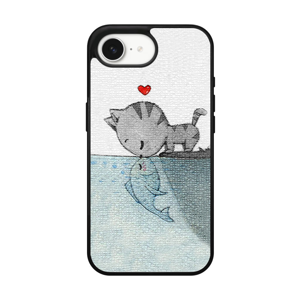 Cat Fish Kisses iPhone 16e Case
