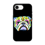 Colorful Bulldog Art iPhone 16e Case