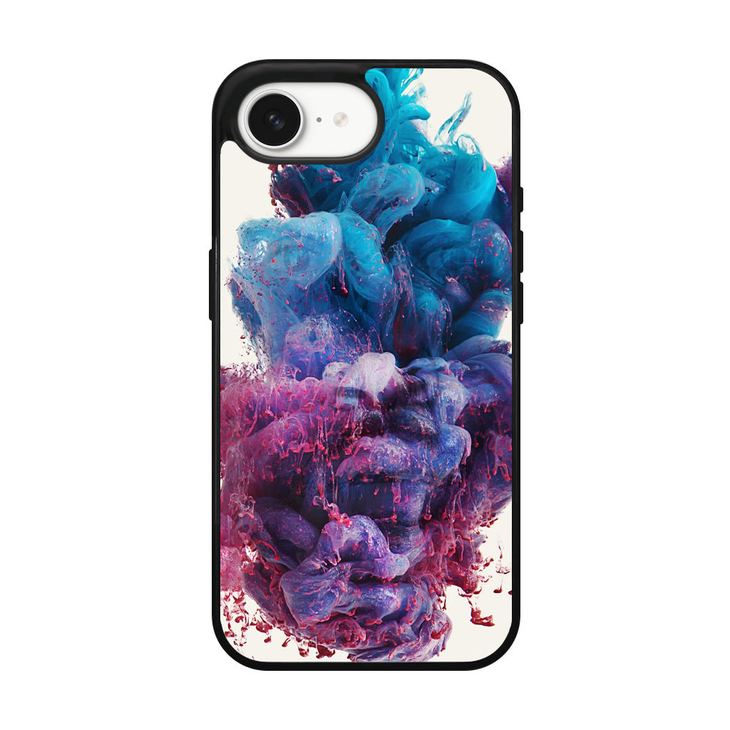 Colorful Dust Art on White iPhone 16e Case
