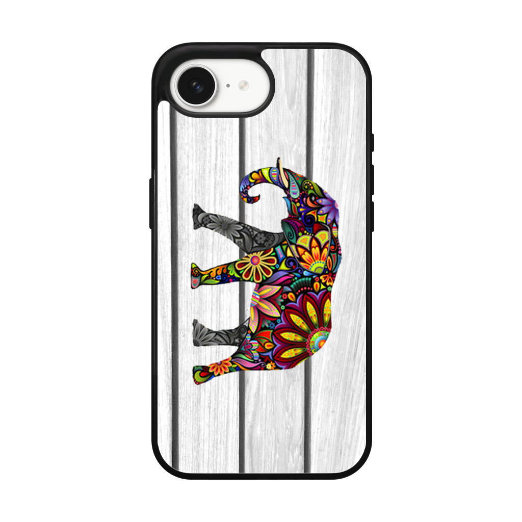 Colorful Elephant Flower iPhone 16e Case