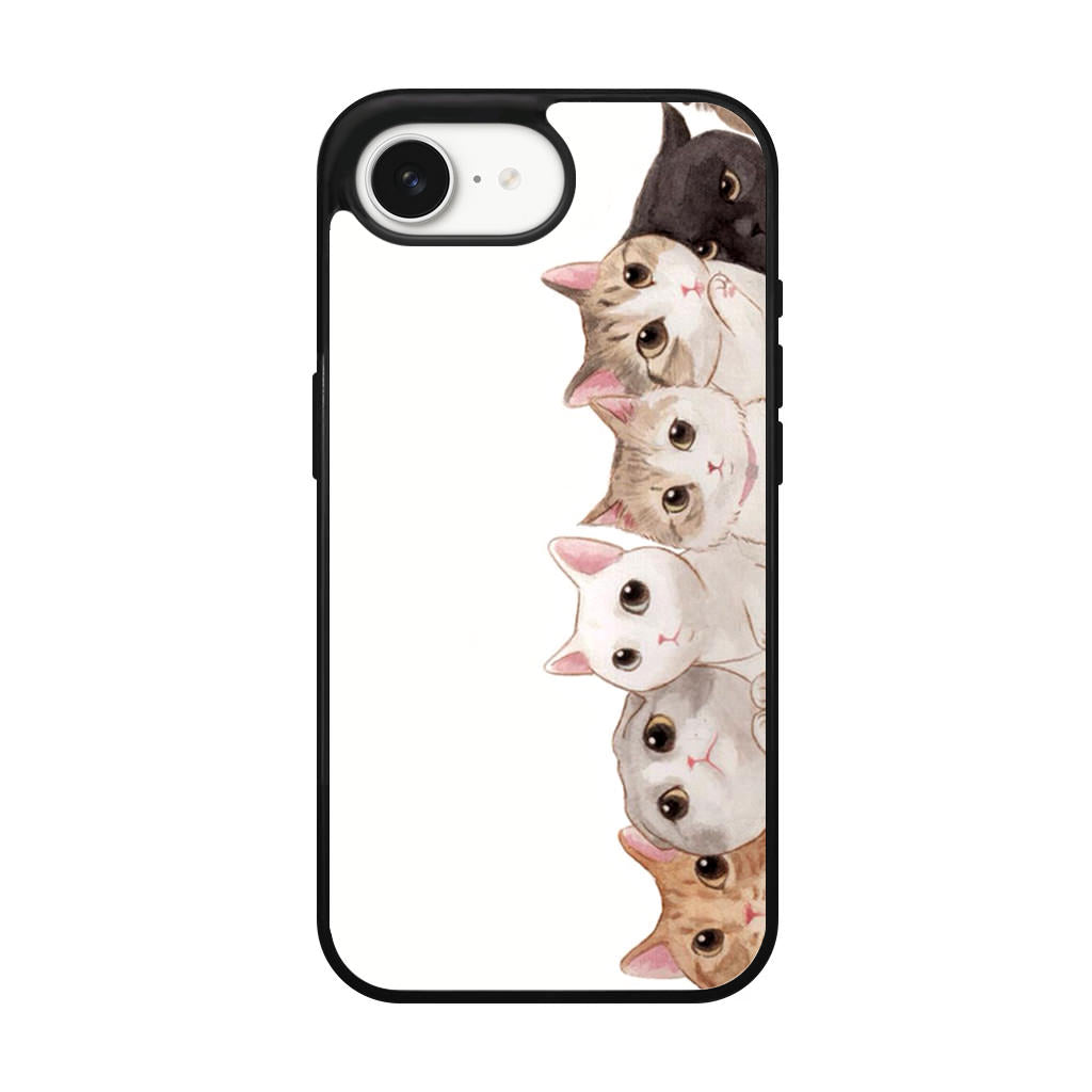 Cute Cats Vertical iPhone 16e Case