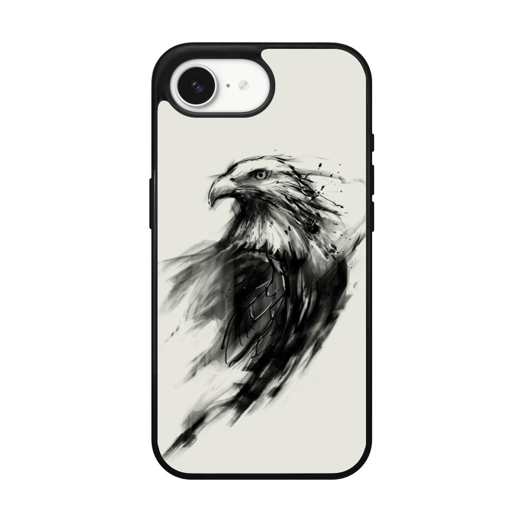Eagle Art Black Ink iPhone 16e Case
