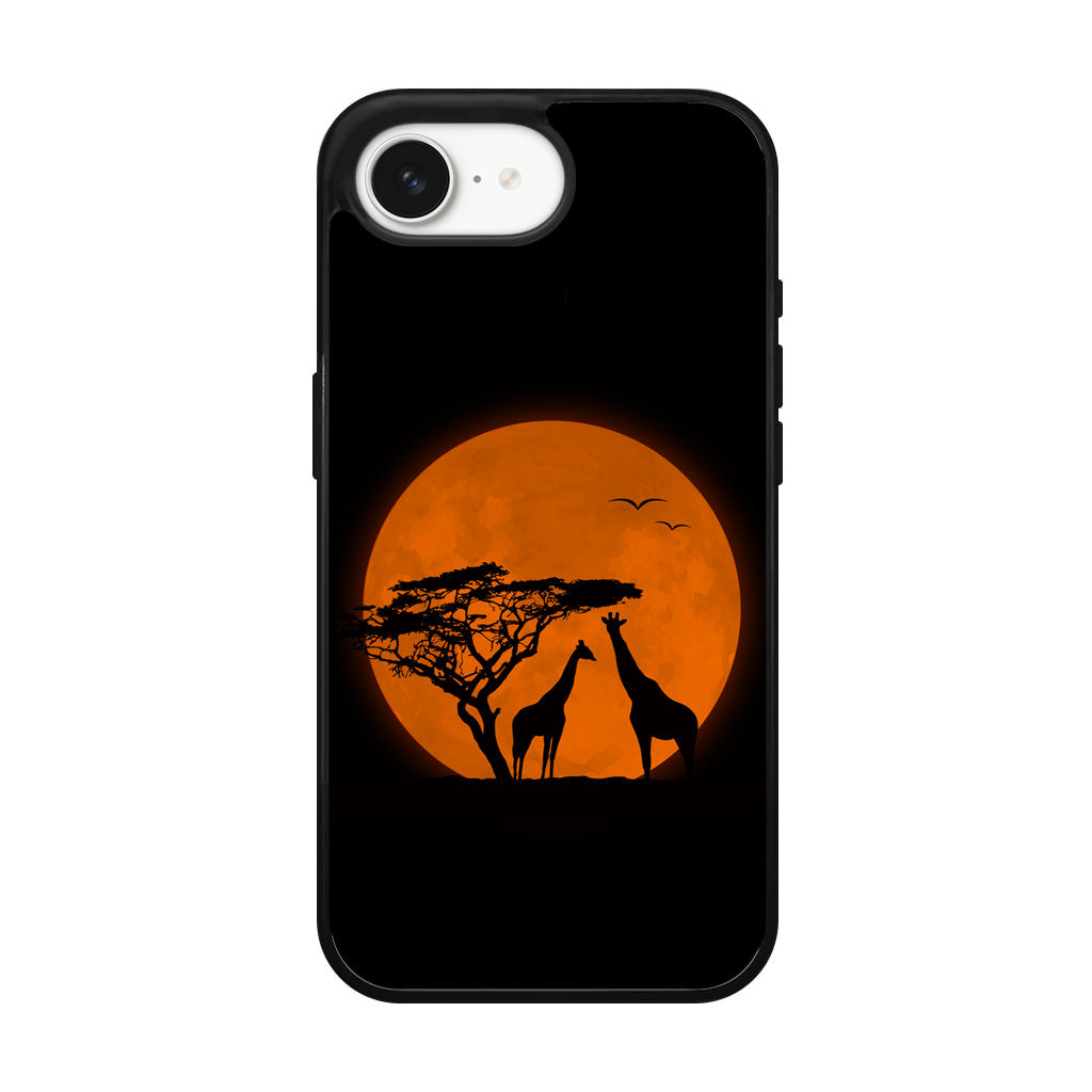 Giraffes Silhouette iPhone 16e Case
