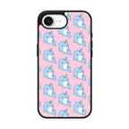 Horned Whales Pattern iPhone 16e Case