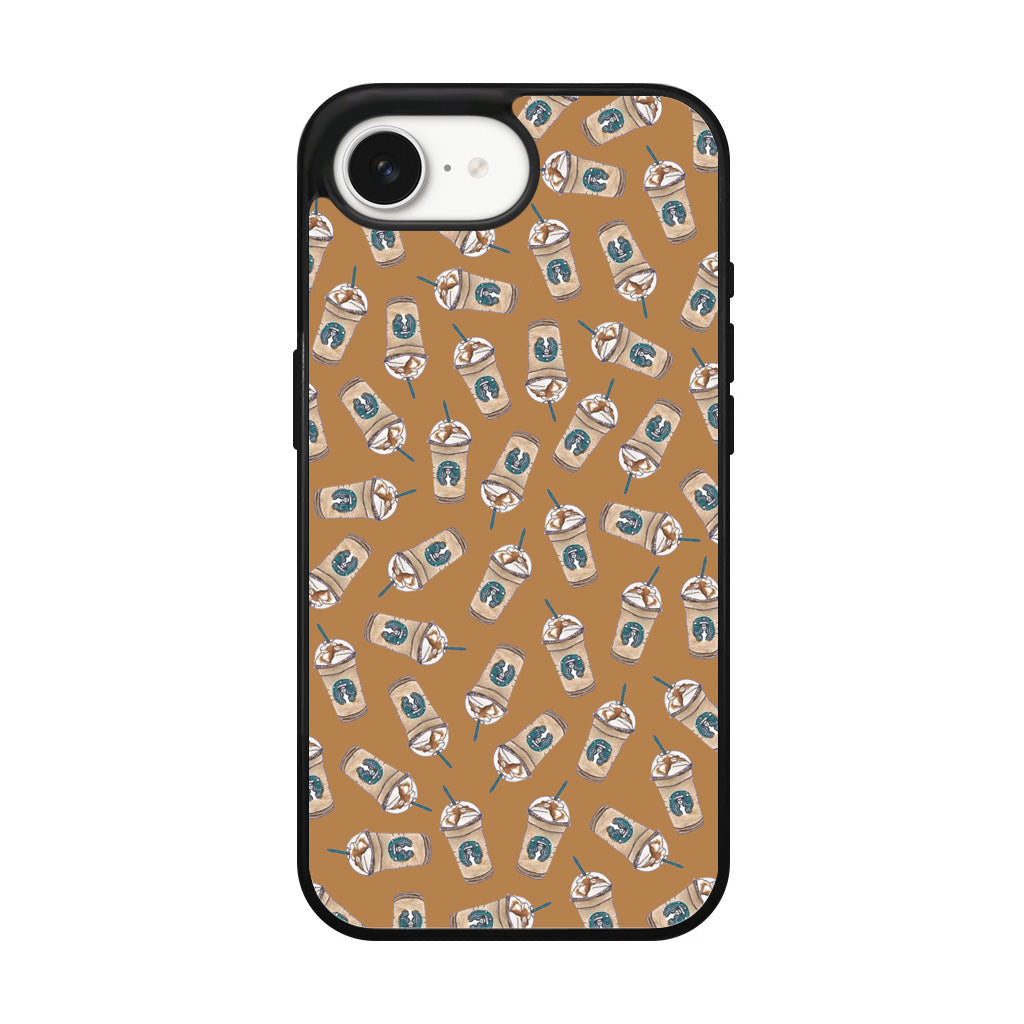 Iced Cappuccinos Lover Pattern iPhone 16e Case