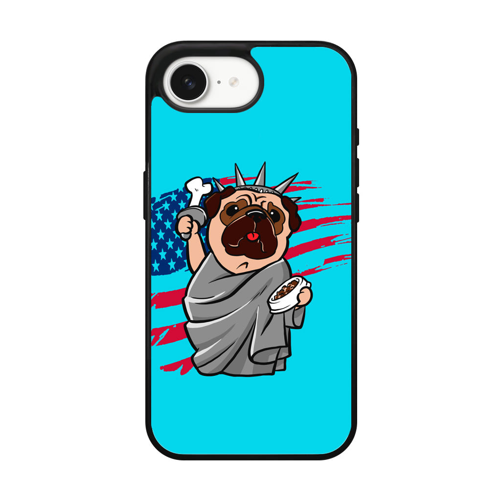 Independence Day Pug iPhone 16e Case