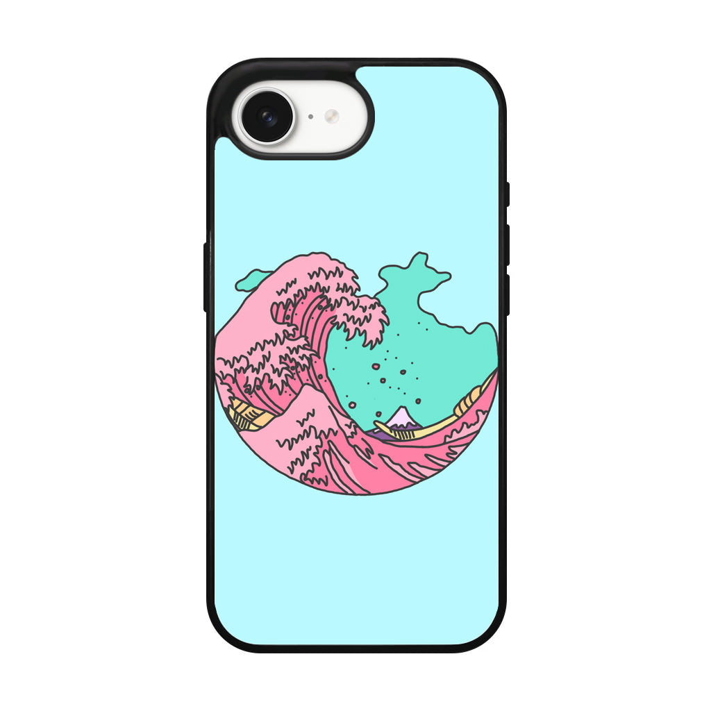 Japanese Pastel Wave iPhone 16e Case