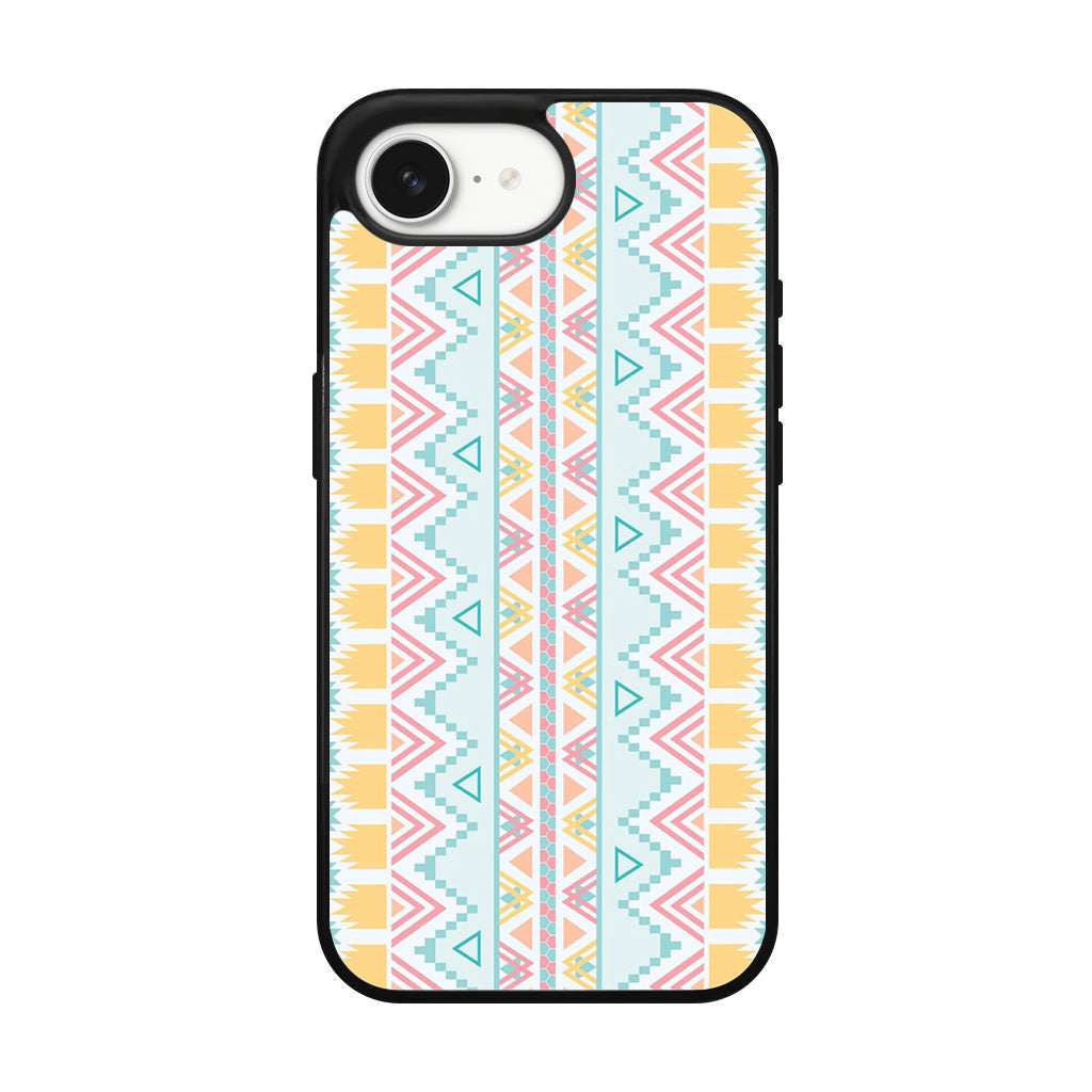 Peach Aztec Pattern iPhone 16e Case