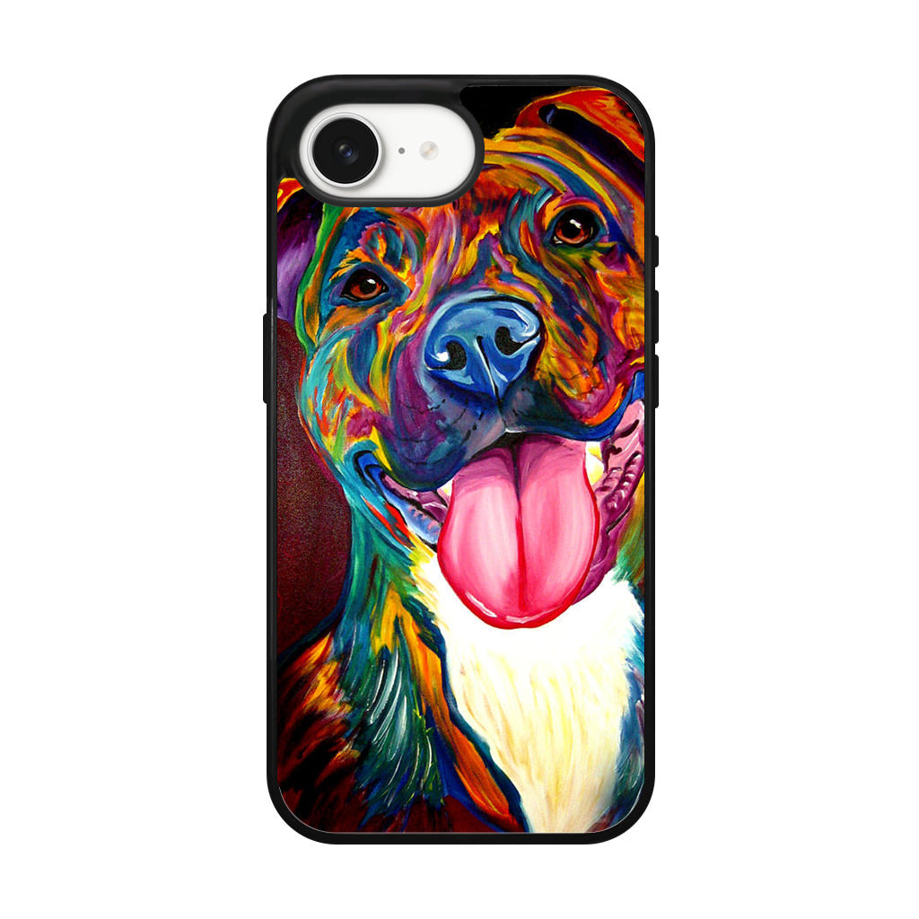 Pitbull Painting Art iPhone 16e Case