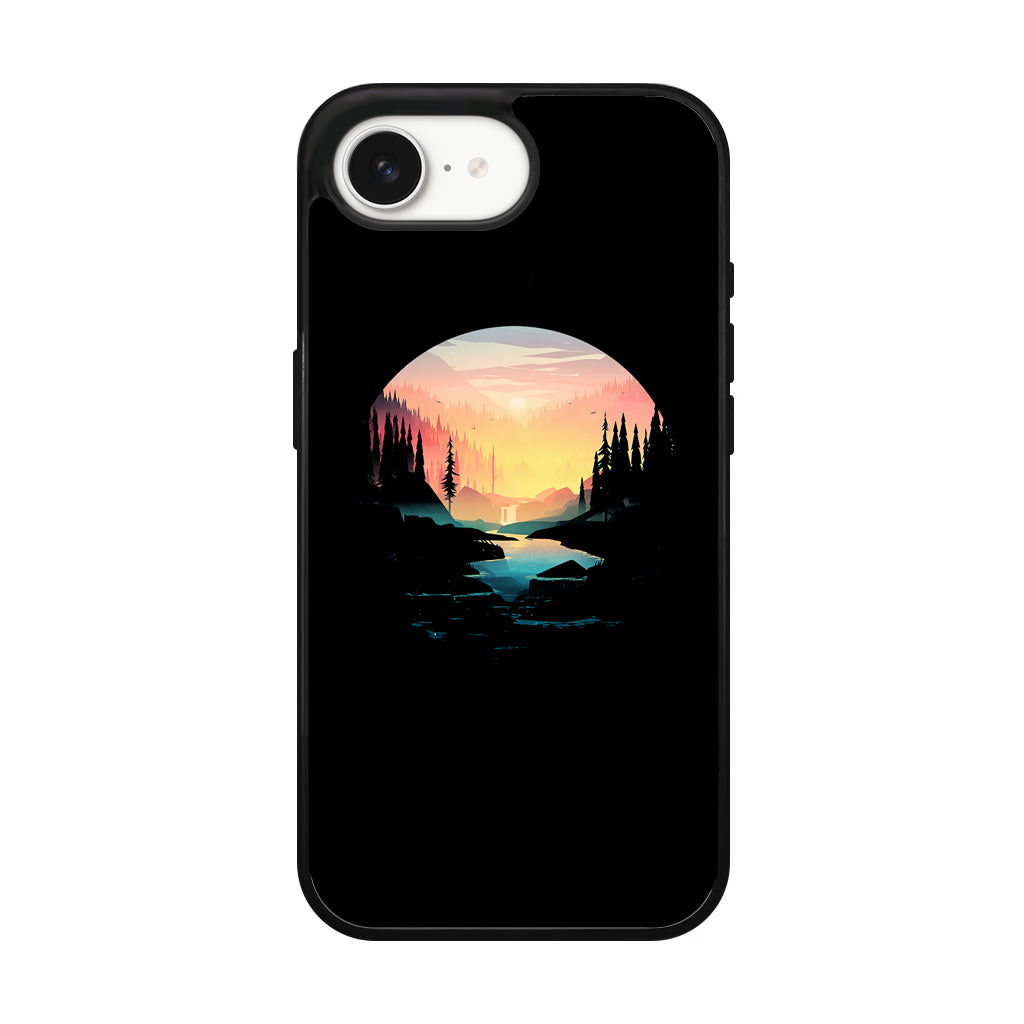 River Path at Dusk iPhone 16e Case