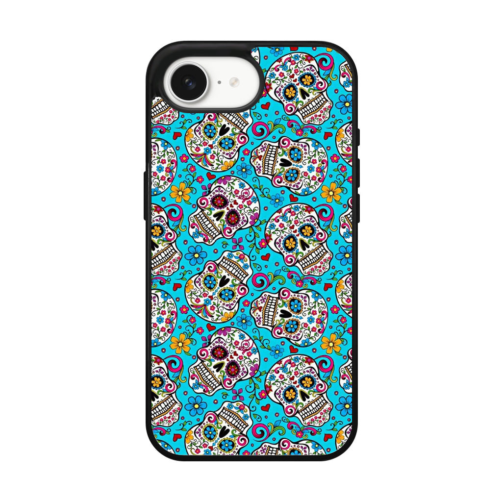 Skull Floral Sugar iPhone 16e Case