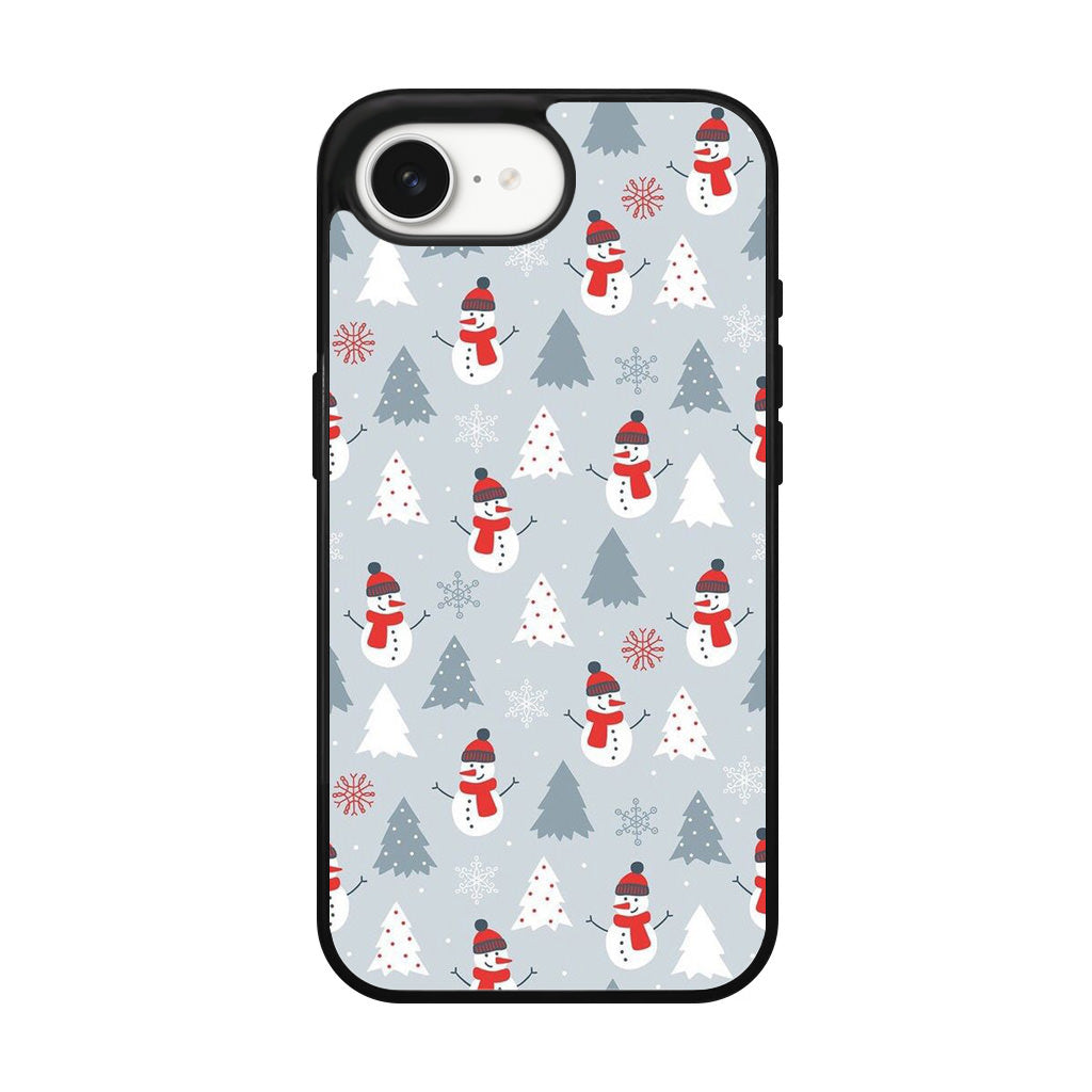 Snowmans Pattern iPhone 16e Case