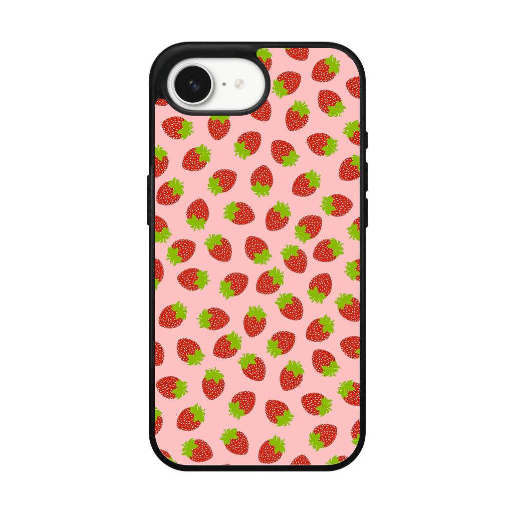 Strawberries Pattern iPhone 16e Case