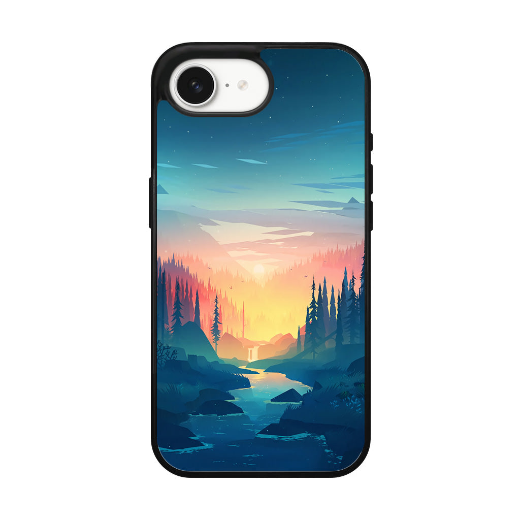 Sunset at The River iPhone 16e Case