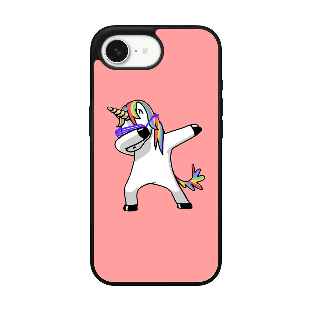 Unicorn Dabbing Pink iPhone 16e Case