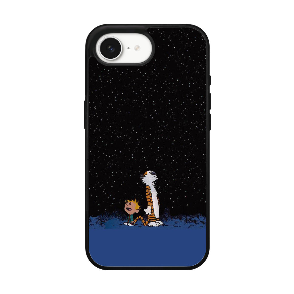 Calvin and Hobbes Space iPhone 16e Case