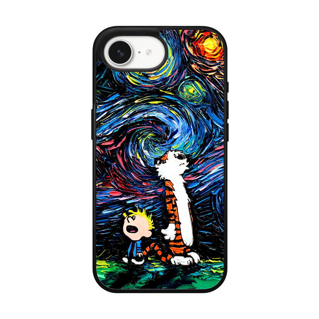Calvin Art At Starry Night iPhone 16e Case