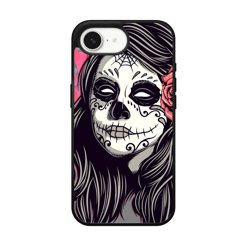 Girl Skull Flower iPhone 16e Case