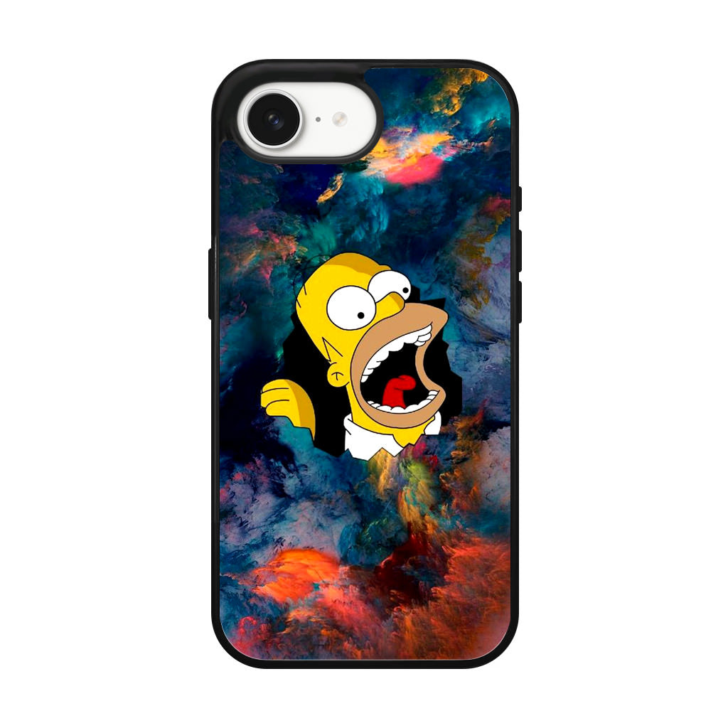 Homer Behind The Black Hole iPhone 16e Case