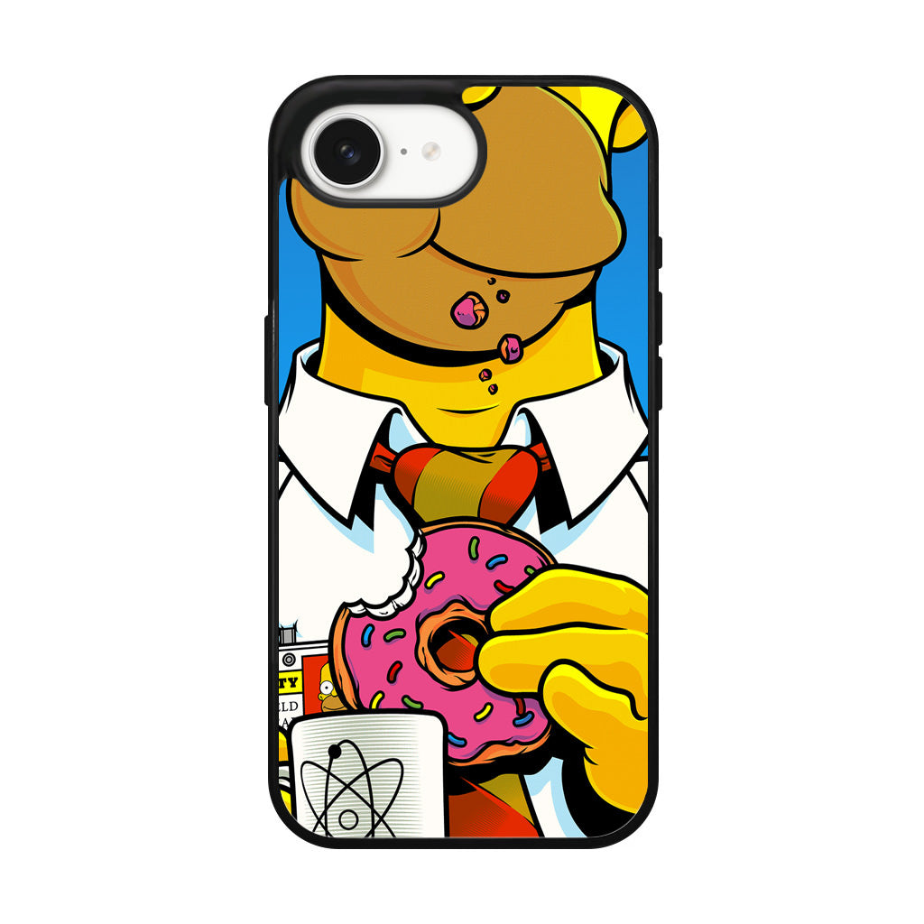 Homer Eats Donut iPhone 16e Case