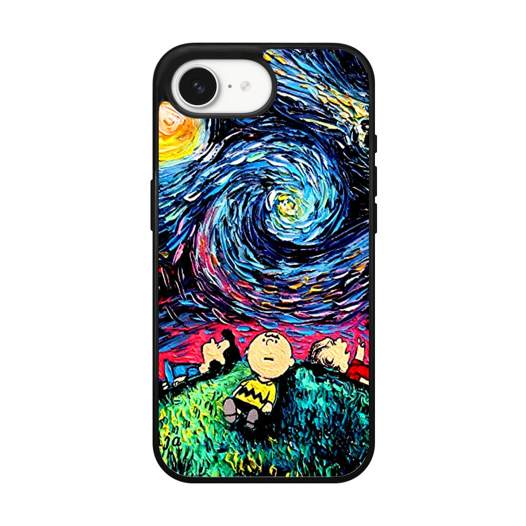 Peanuts At Starry Night iPhone 16e Case