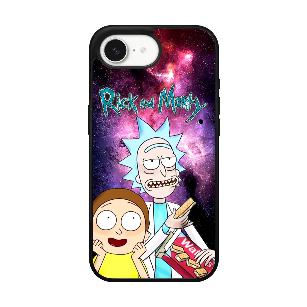 Rick And Morty Nebula Space iPhone 16e Case