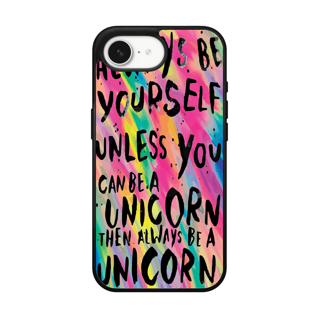 Rainbow Unicorn Quote iPhone 16e Case