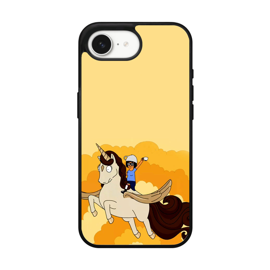 Tina Belcher And Unicorn iPhone 16e Case