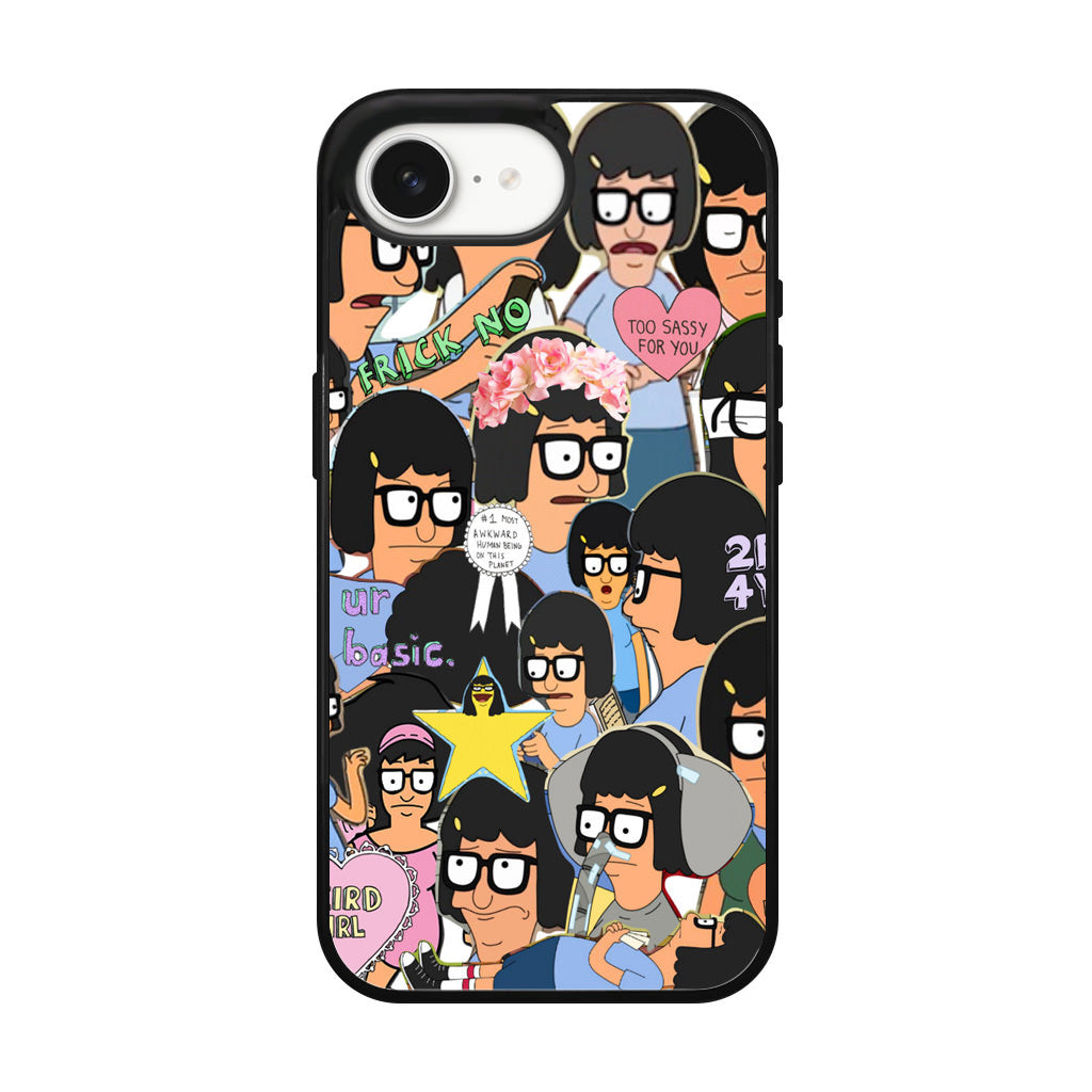 Tina Belcher Collage iPhone 16e Case