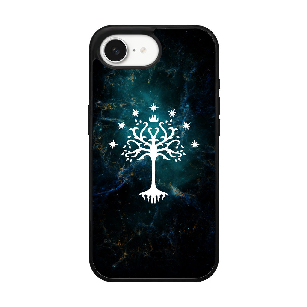 White Tree Of Gondor In Space Nebula iPhone 16e Case