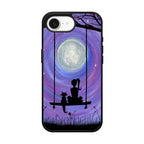 Girl Cat and Moon iPhone 16e Case