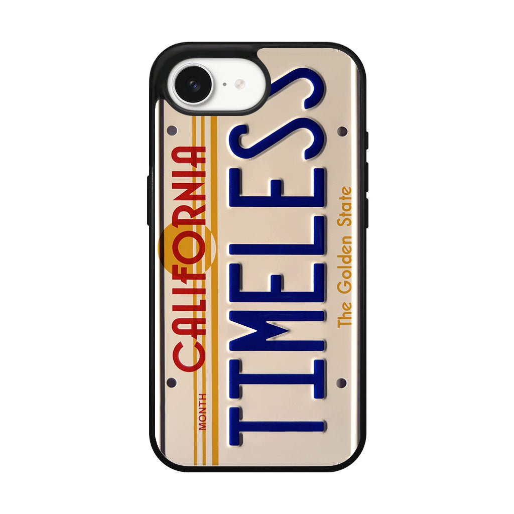 Back to the Future License Plate Timeless iPhone 16e Case
