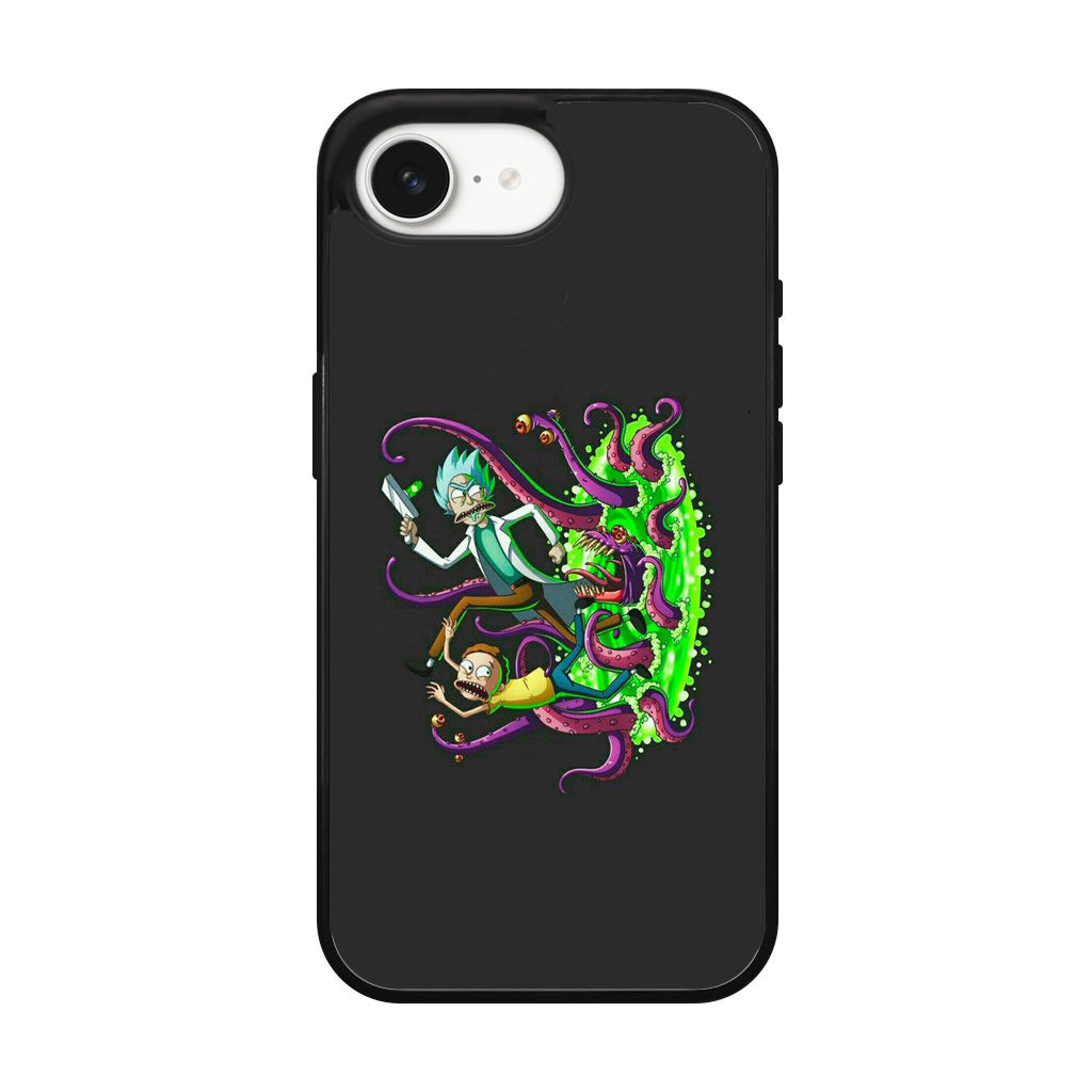 Rick And Morty Pass Through The Portal iPhone 16e Case