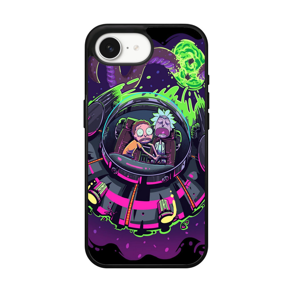 Rick And Morty Spaceship iPhone 16e Case