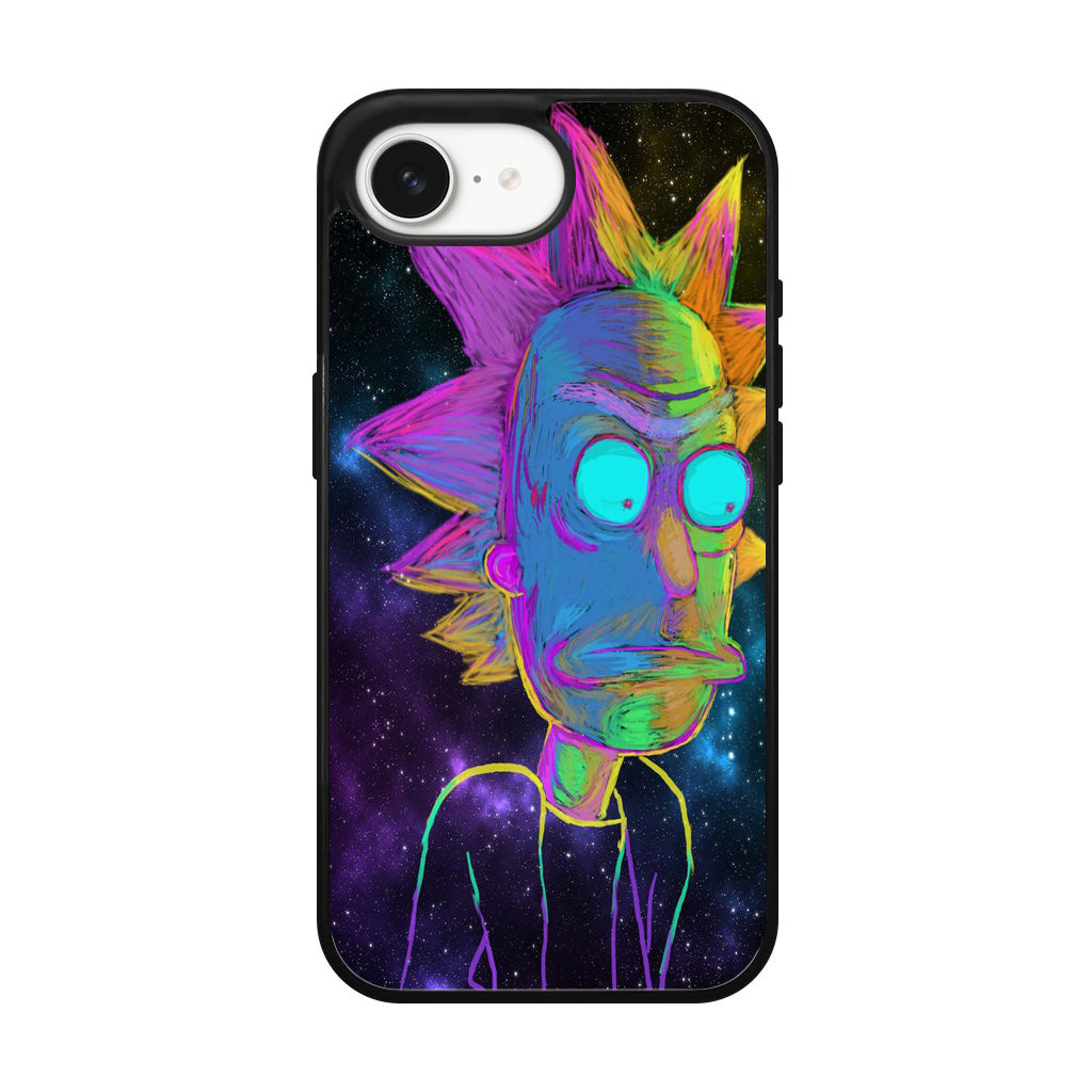 Rick Colorful Crayon Space iPhone 16e Case