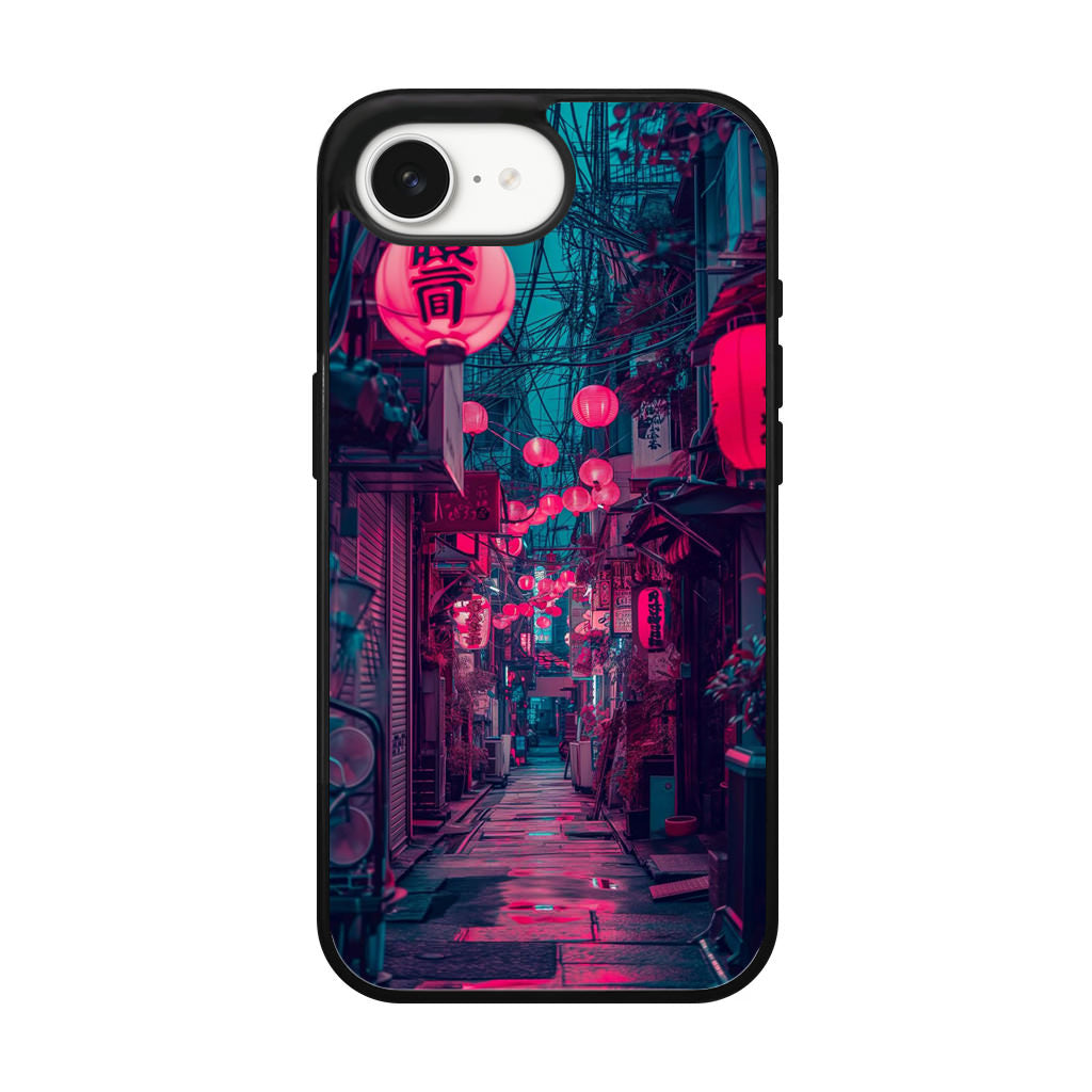 Neon Veins of the Night Market iPhone 16e Case