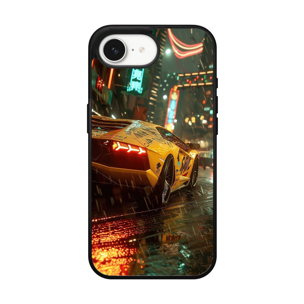 Night Drift Thunder Neon Streets iPhone 16e Case
