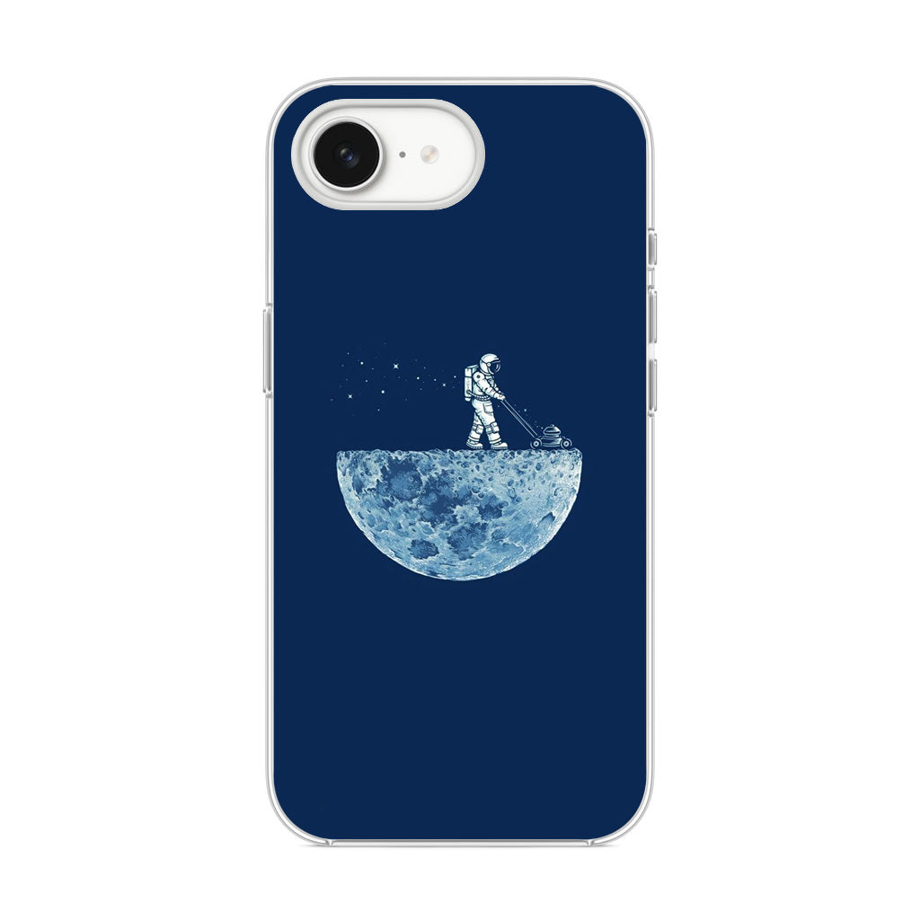 Astronaut Mowing The Moon iPhone 16e Case