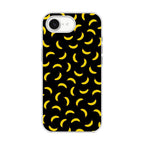Bananas Fruit Pattern Black iPhone 16e Case