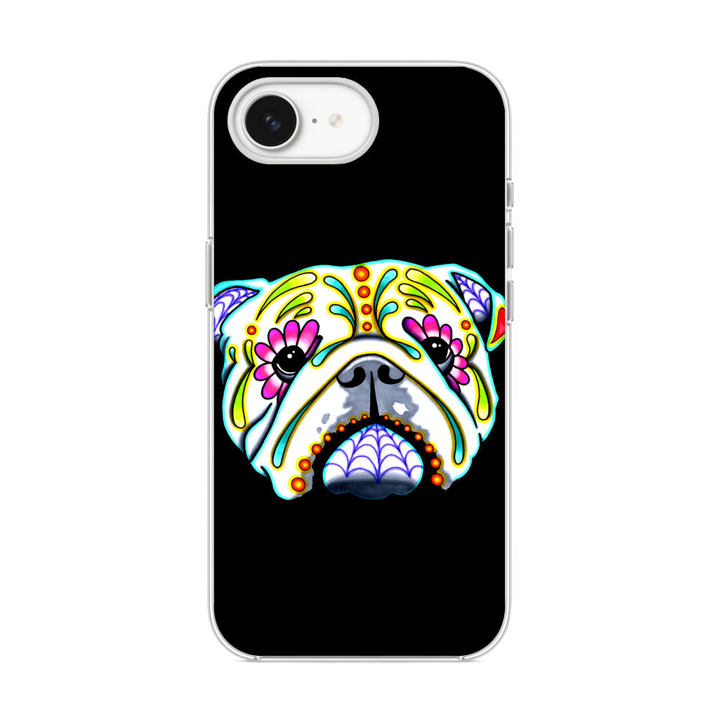 Colorful Bulldog Art iPhone 16e Case